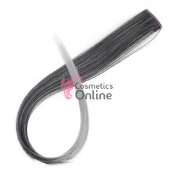 Extensie de par suvita simpla dreapta Vigurous de 50 cm cu clips SUV116 - Brunet-Argintiu